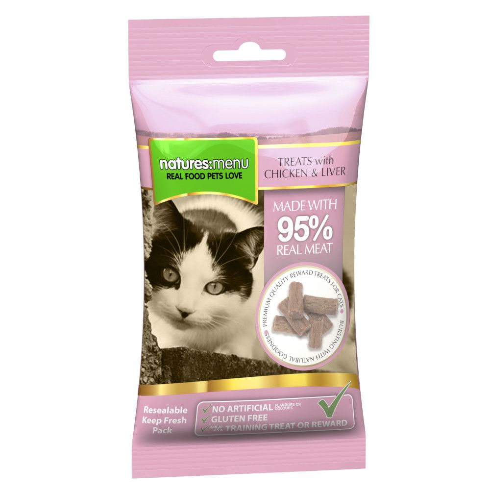 Natures Menu Original Treats with Chicken & Liver - Saver Pack: 3 x 60g