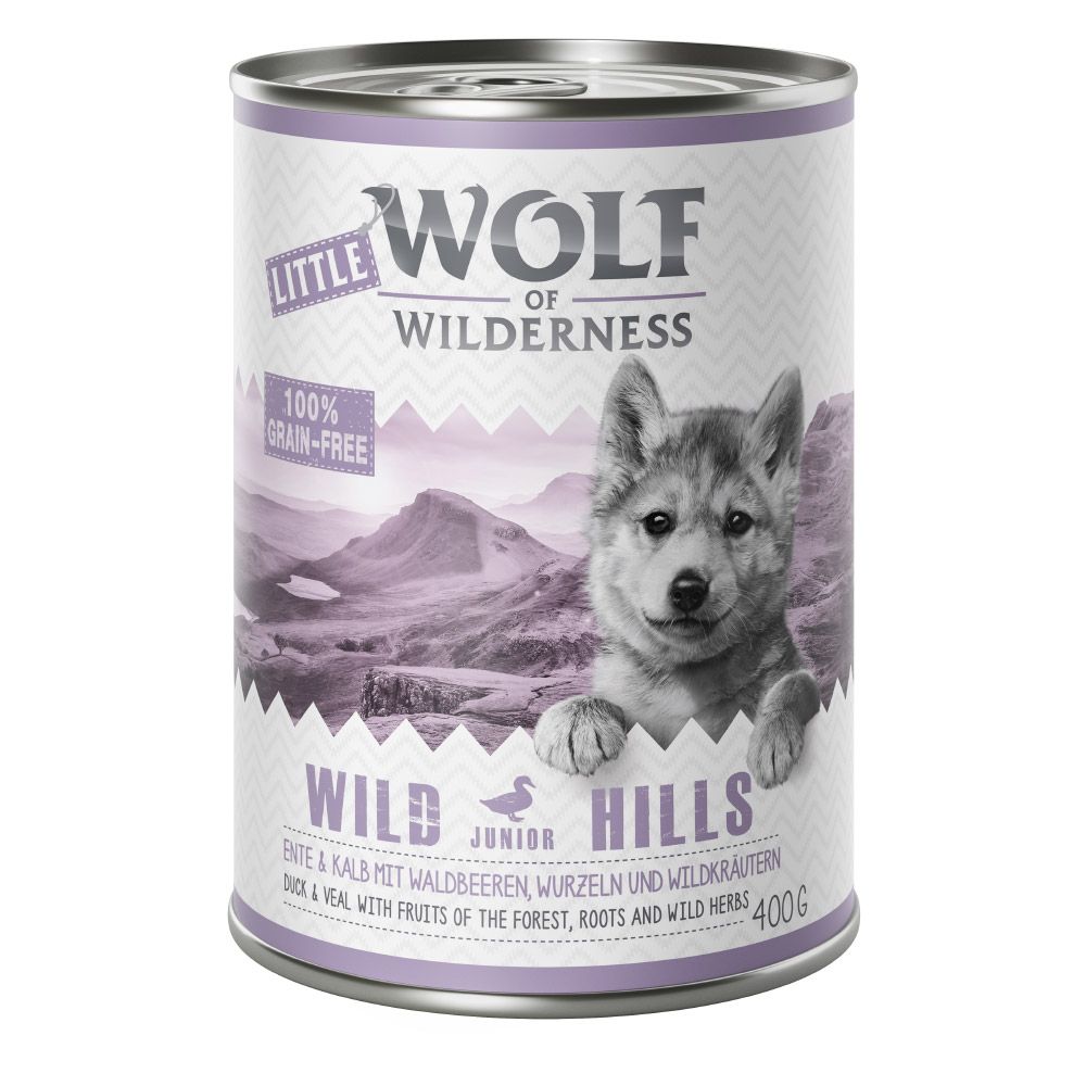 Little Wolf of Wilderness 6 x 400g - Blue River Junior - Chicken & Salmon