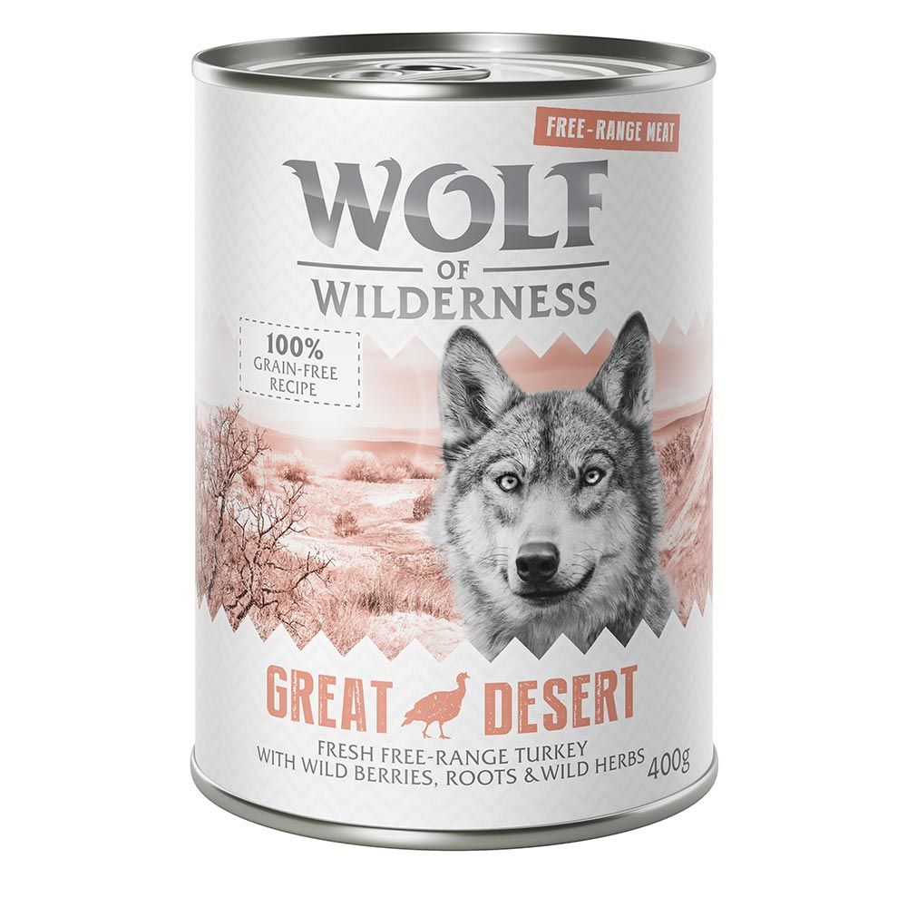 Wolf of Wilderness Mixed Packs Wet Dog Food - 15% Off!* - Adult "Soft" Pouches 6 x 300g Mixed Pack I (Lamb, Beef, Rabbit, Veal)
