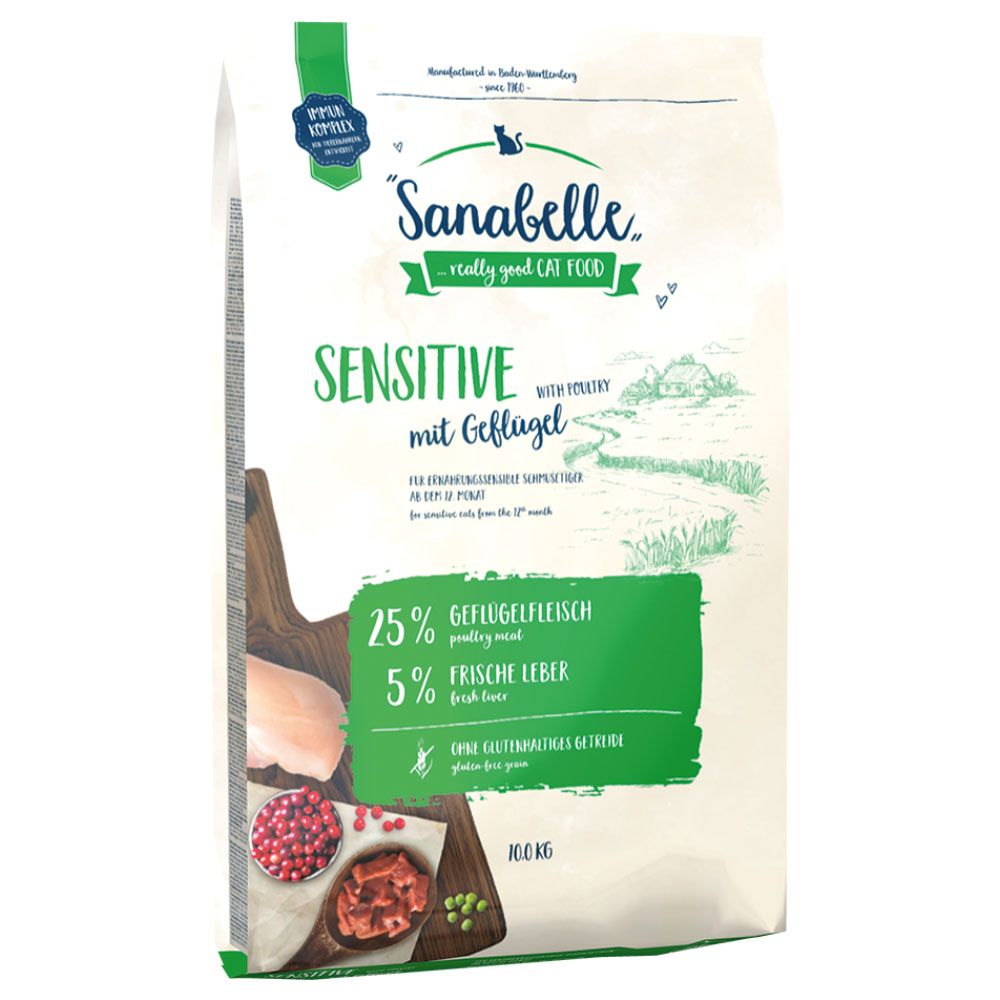 Sanabelle Sensitive with Poultry - Economy Pack: 2 x 10kg
