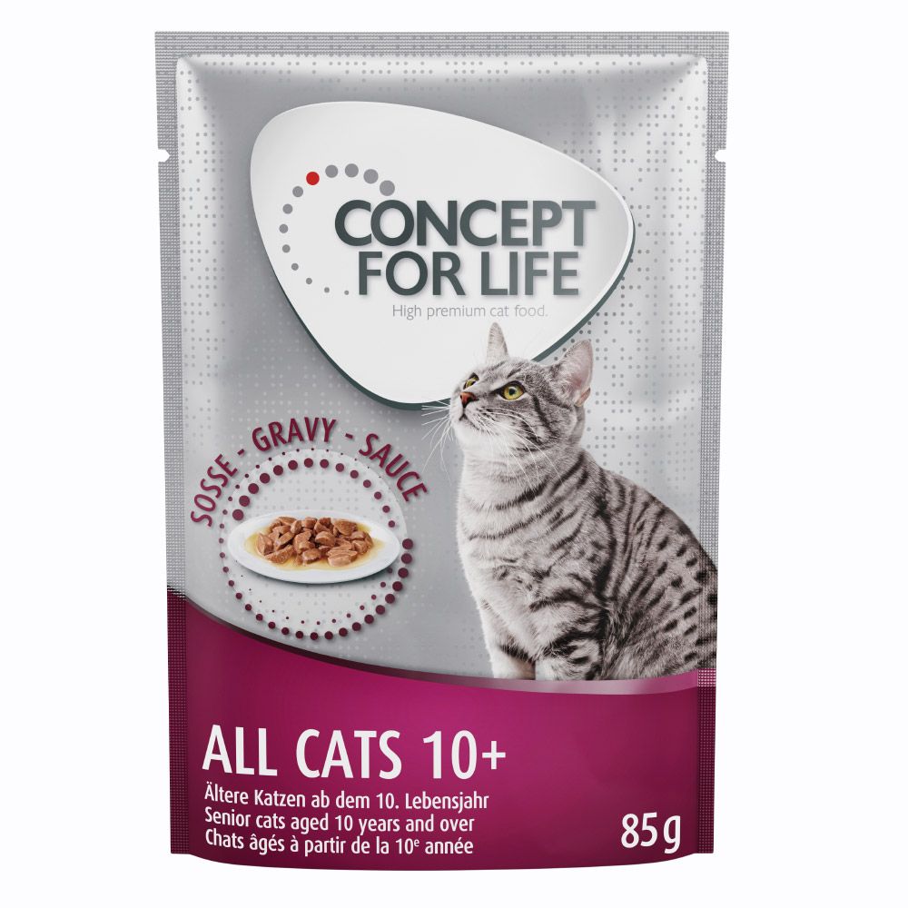 Concept for Life All Cats 10+ - in Gravy - 48 x 85g