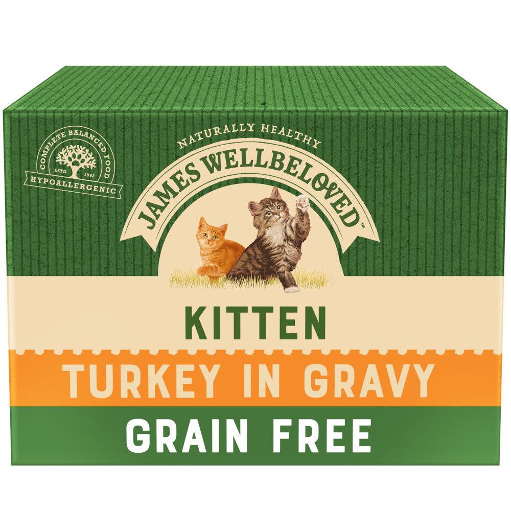 James Wellbeloved Kitten Pouches - Turkey - 12 x 85g