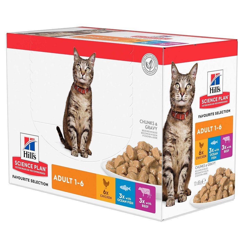 Hill's Science Plan Adult Pouches - Poultry Selection (48 x 85g)