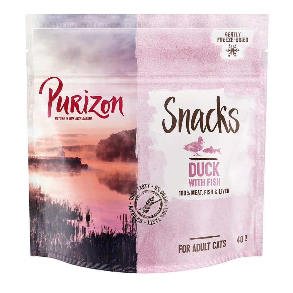 3 x 40g Purizon Grain-Free Cat Snacks - Special Price!* - Lamb with Fish (3 x 40g)