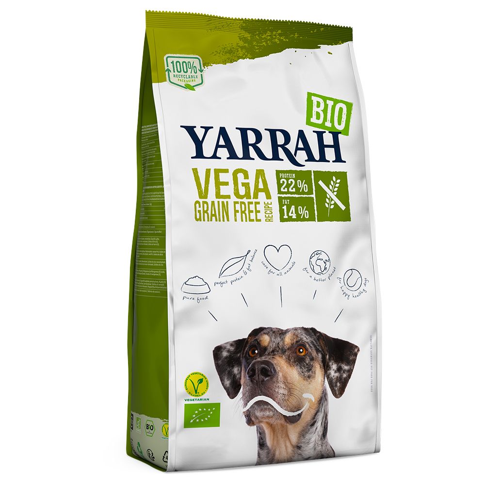 10kg Yarrah Organic Vega Grain-Free - 20% Off!* - Organic Chicken & Organic Rice (10kg)