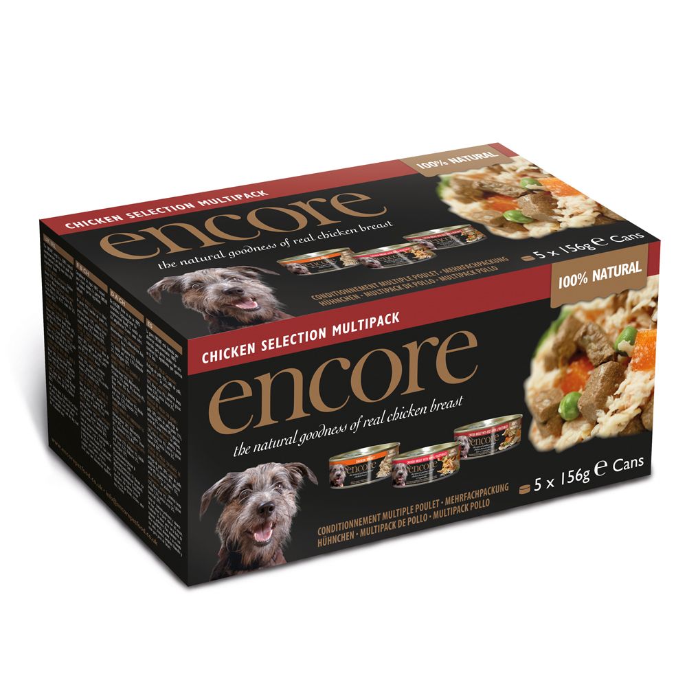 Encore Dog Tin Chicken Selection - Saver Pack: 20 x 156g