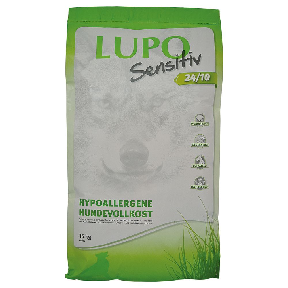Lupo Sensitive 24/10 Dog Food - Economy Pack: 2 x 15kg