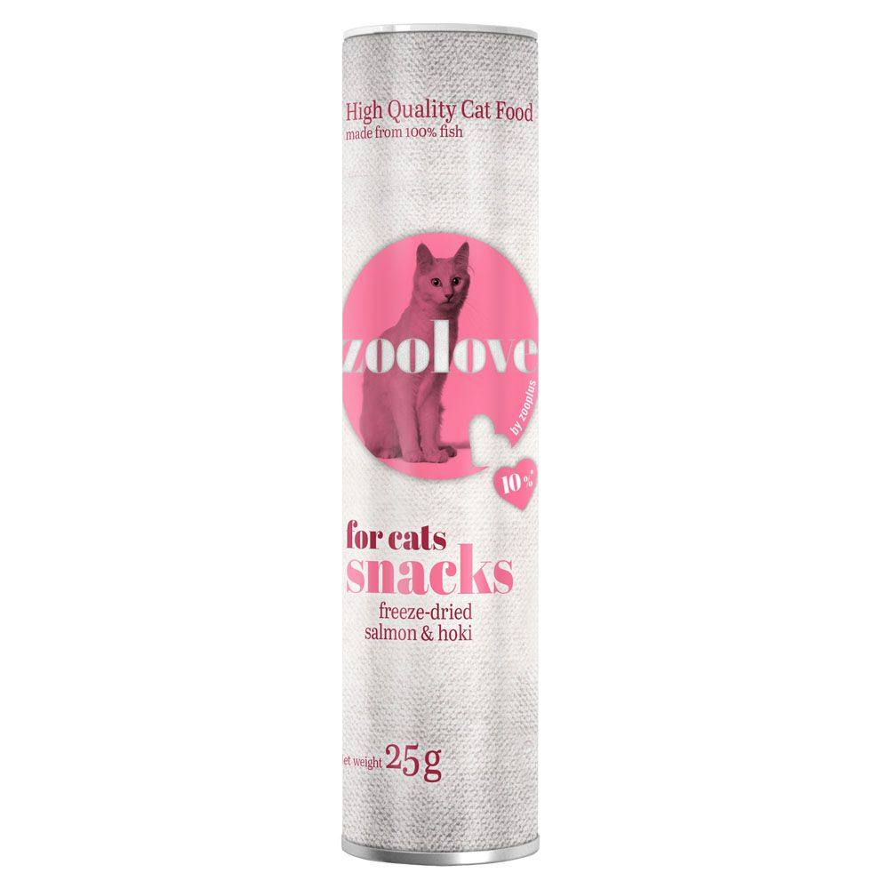 zoolove Cat Snacks Salmon & Hoki - 25g