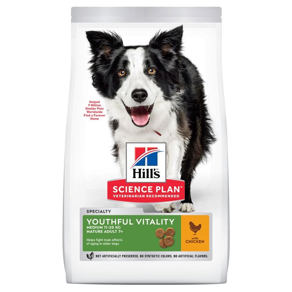 Hill's Science Plan Adult 7+ Senior Vitality Medium with Chicken - 14kg