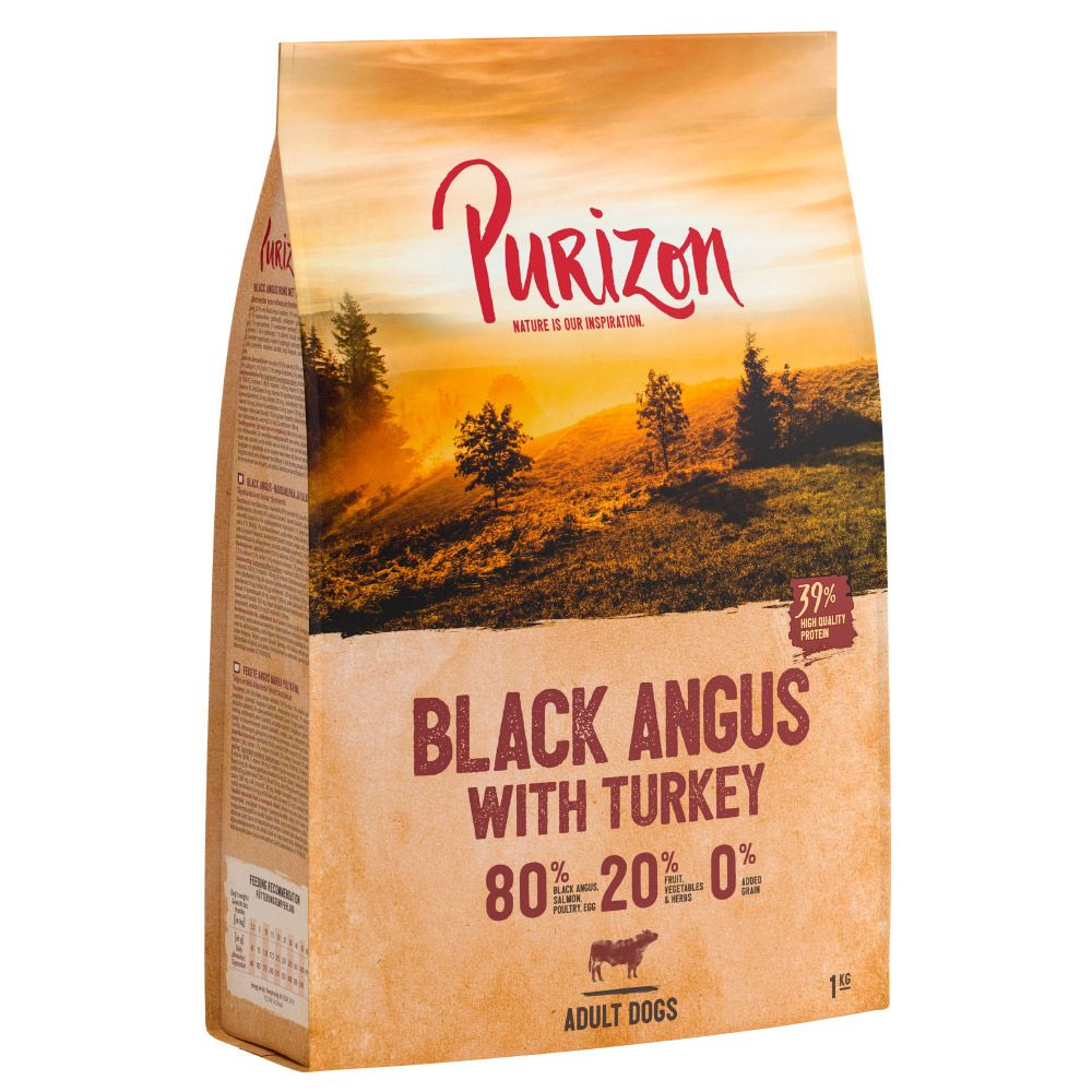 Purizon Black Angus Beef with Turkey Adult - Grain-free - 12kg