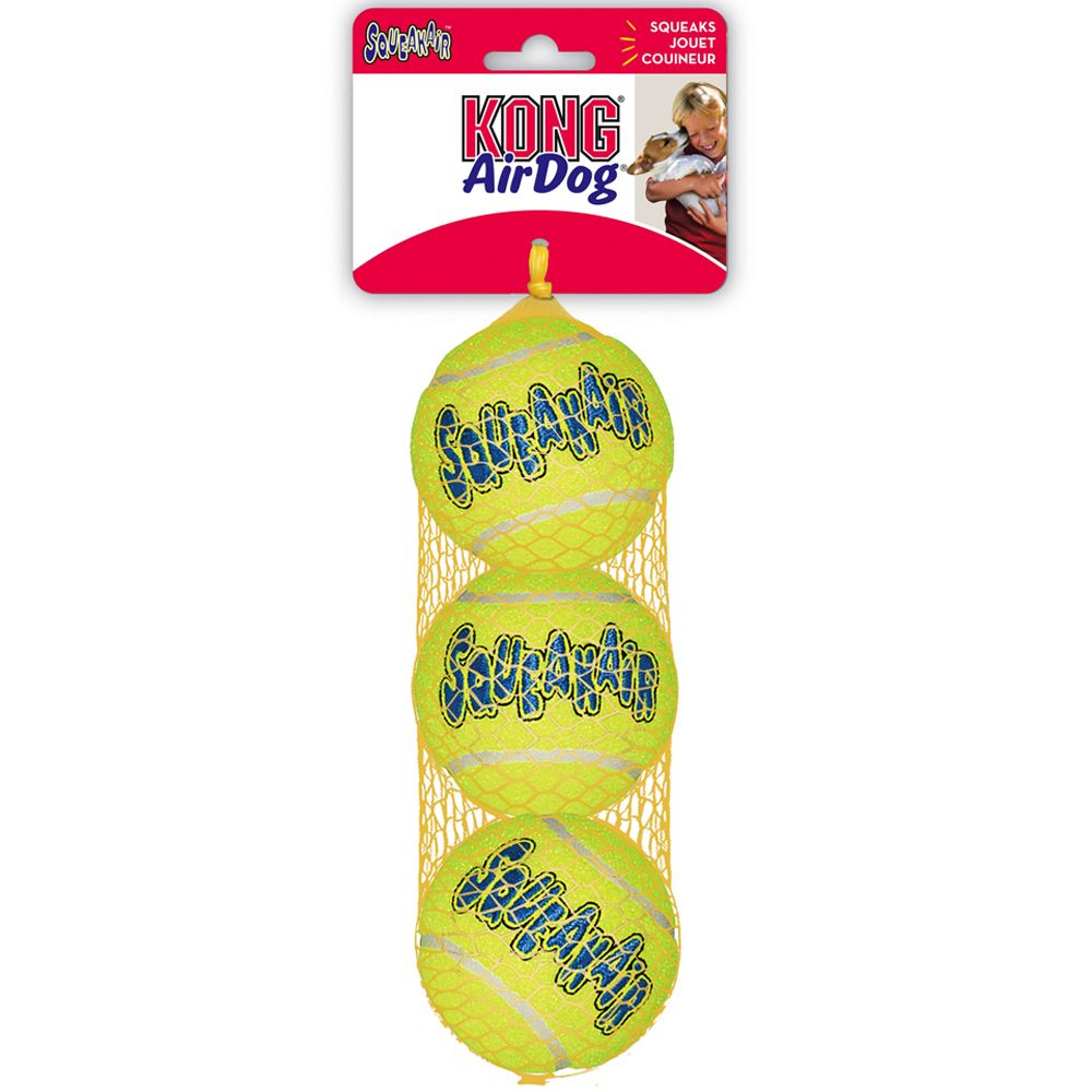 KONG AirDog Squeakair Ball - Medium (3 Pack)