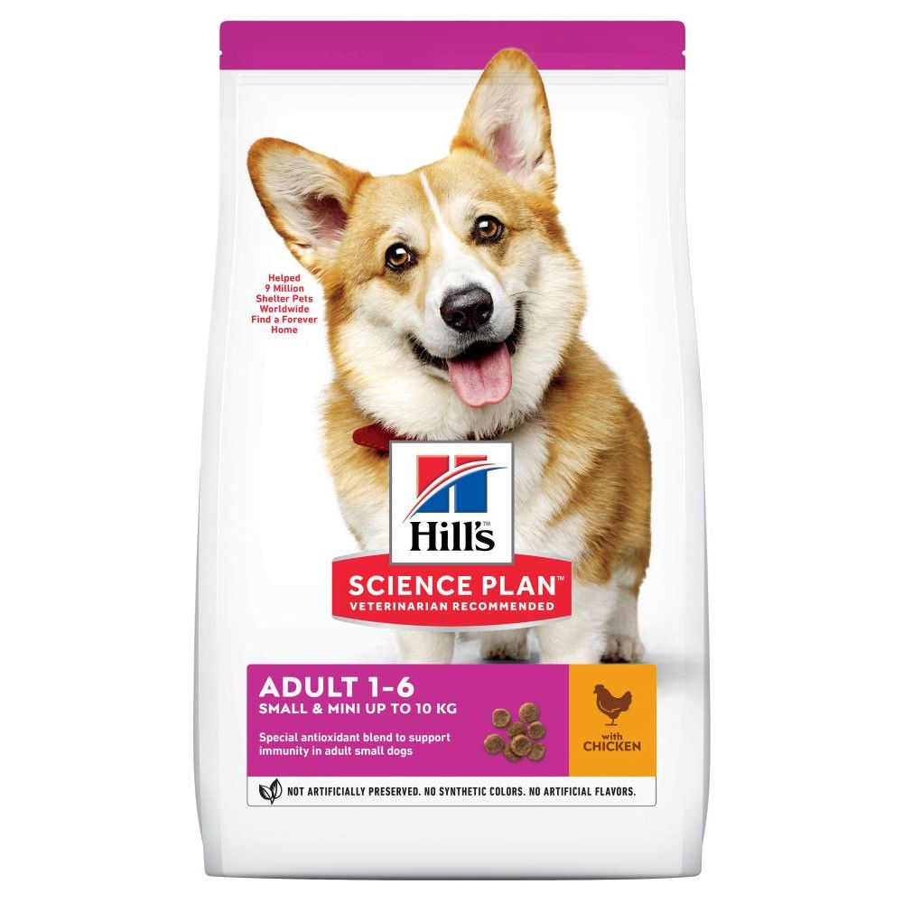 Hill's Science Plan Adult 1-6 Small & Mini with Chicken - Economy Pack: 2 x 6kg