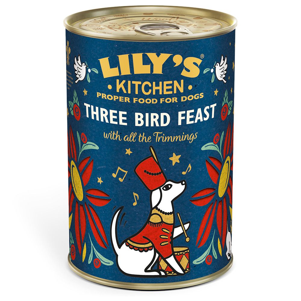 Lily's Kitchen Three Bird Feast - Saver Pack: 24 x 400g
