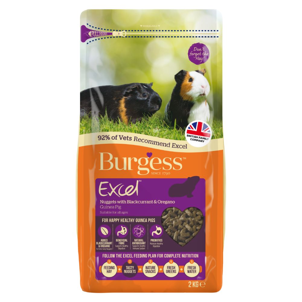 Burgess Excel Guinea Pig Nuggets with Blackcurrant & Oregano - 10kg