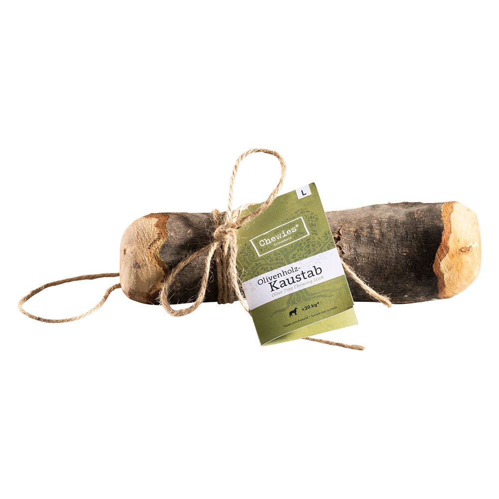Chewies Olive Wood Chew Sticks - Saver Pack: 2 Sticks - L (for dogs