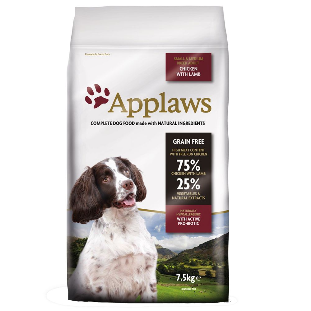 7.5kg Applaws Dry Dog Food - 5kg + 2.5kg Free!* - Puppy Small & Medium Breed - Chicken (7.5kg)