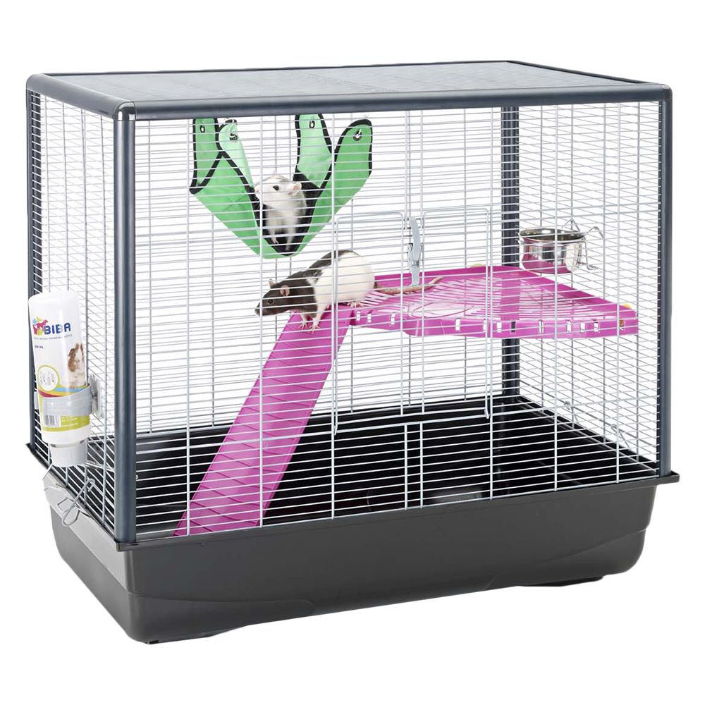 Savic Small Pet Cage Zeno 2 - Black: 80 x 50 x 70 cm (L x W x H)