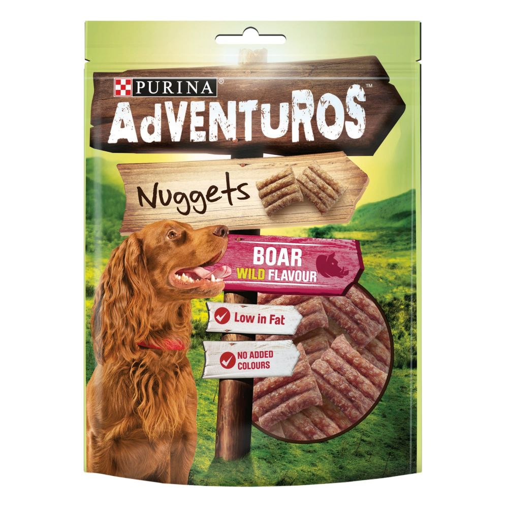 AdVENTuROS Dog Treats - 3 + 1 Free!* - Strips: Venison (4 x 90g)