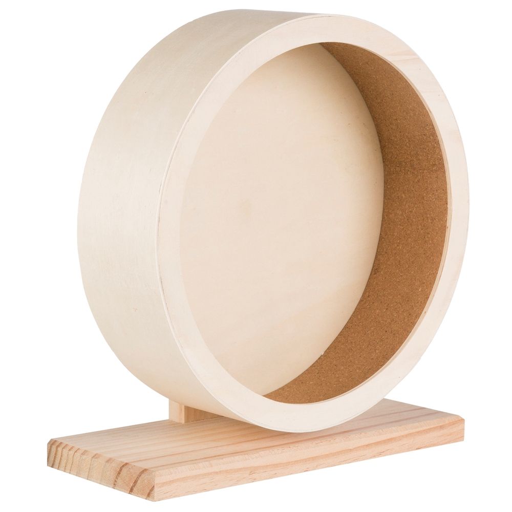 Trixie Wooden Exercise Wheel - Diameter 21cm x 5.5cm