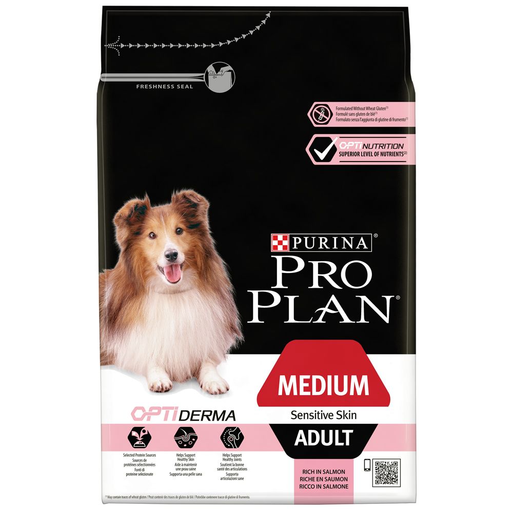 Pro Plan Adult Medium Sensitive Skin OptiDerma - Salmon - 14kg