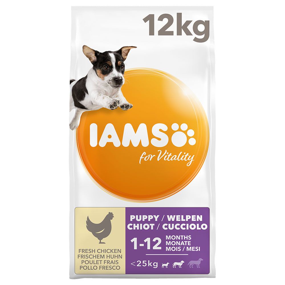 IAMS for Vitality Puppy & Junior Small & Medium Dog - Chicken - 12kg