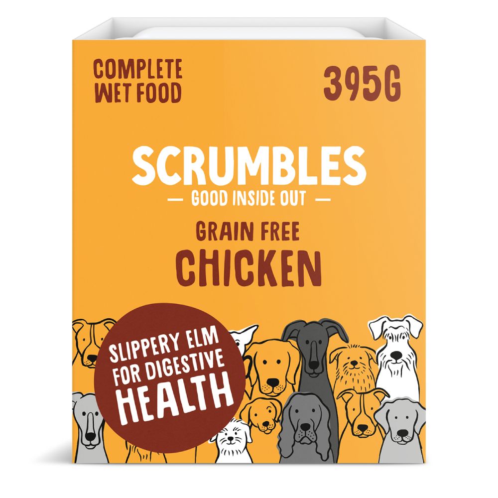 Scrumbles Grain Free Chicken Wet Dog Food - 7 x 395g