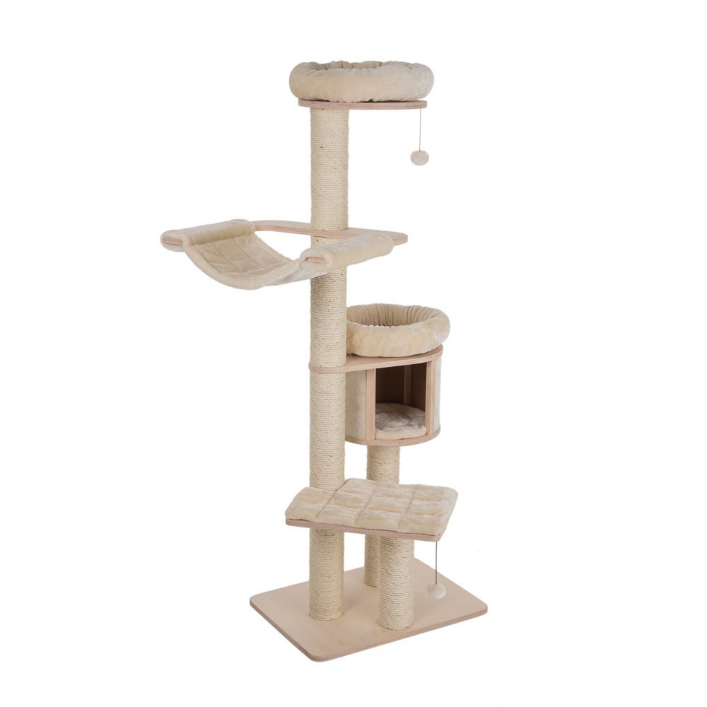 Natural Paradise Cat Tree Compact XL - Cream