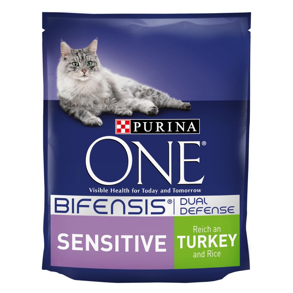 Purina ONE Sensitive Turkey & Rice Dry Cat Food - 3kg