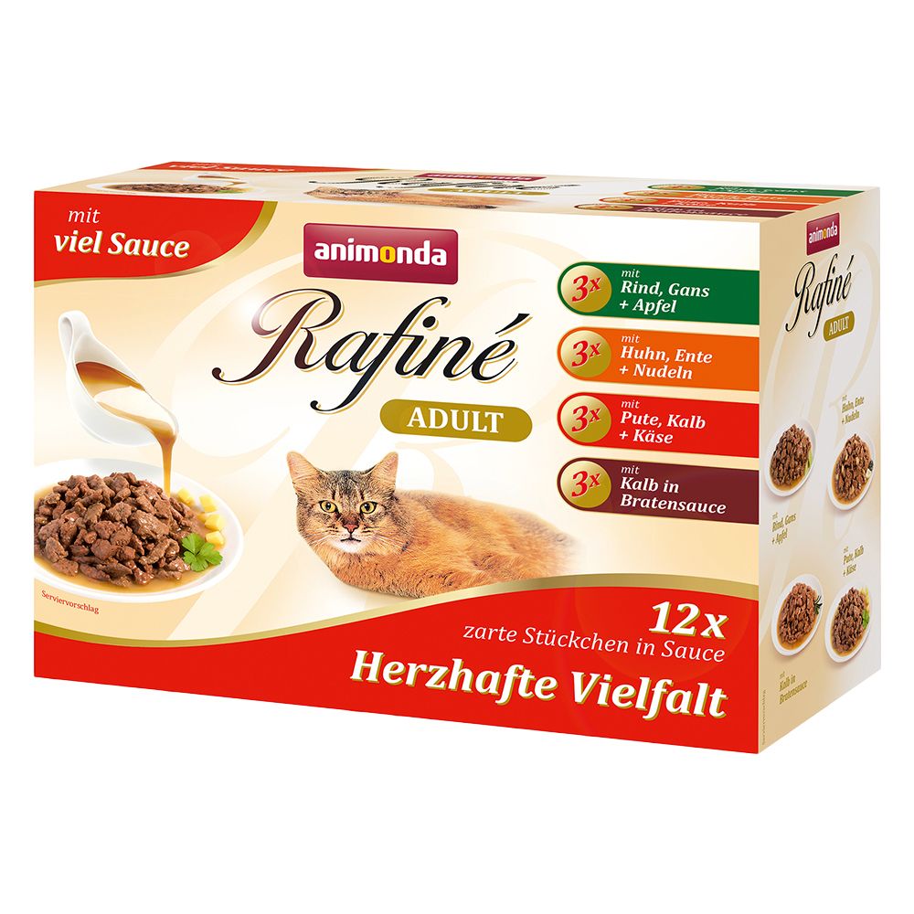 Animonda Rafiné Mixed Pack 12 x 100g - 4 Varieties in Jelly