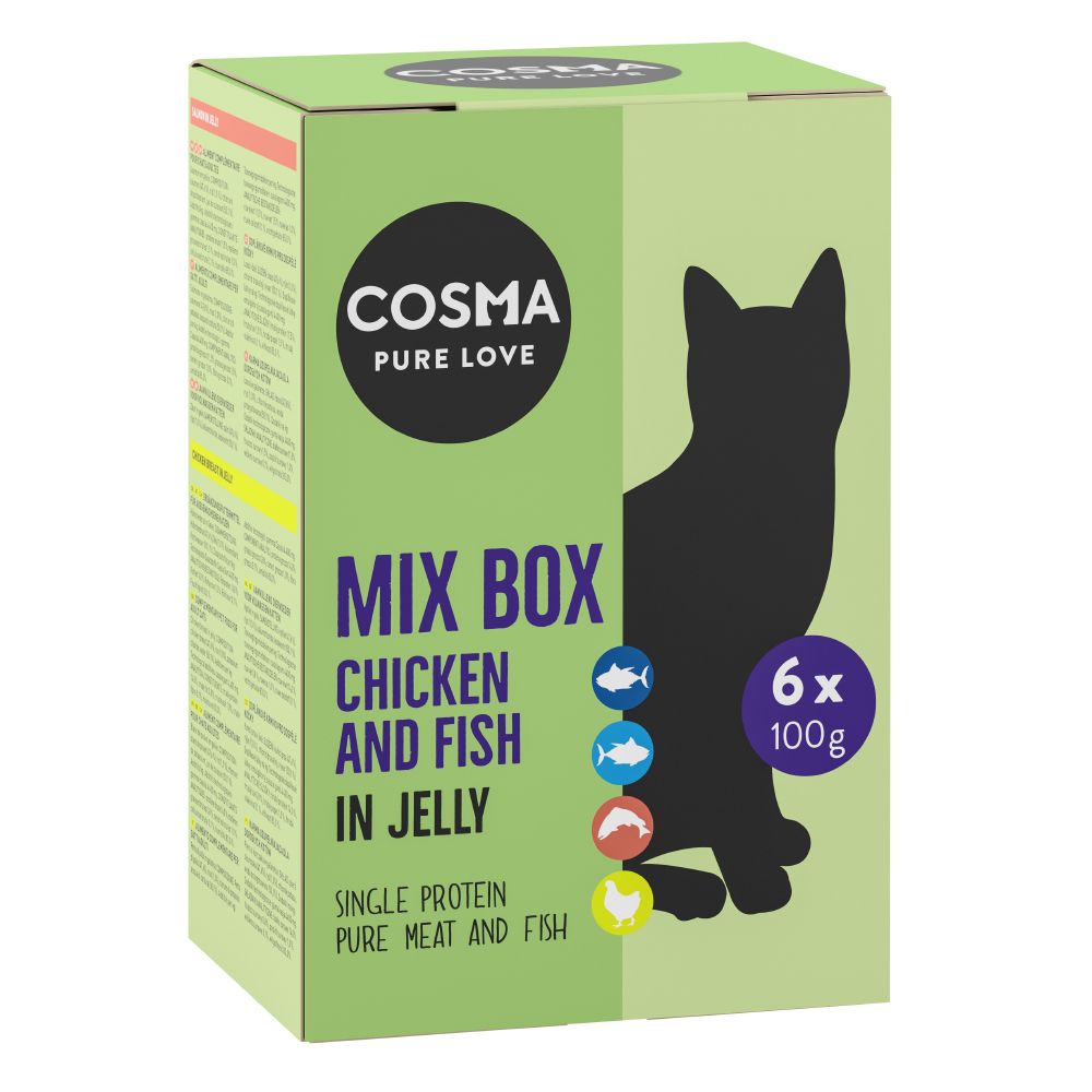 Cosma Original Pouches in Jelly Saver Pack 24 x 100g - Mixed Pack (4 Varieties)