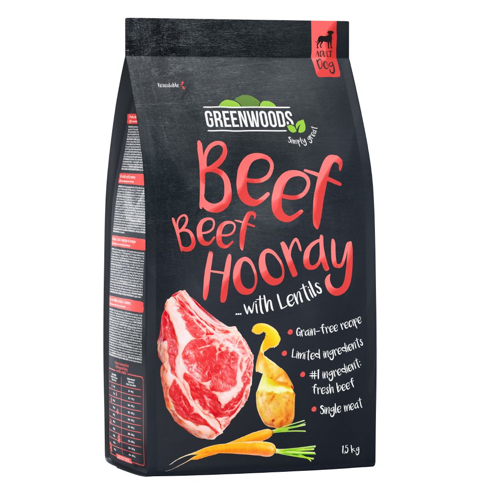 1.5kg Greenwoods Dry Dog Food - Special Price!* - Insects with Potatoes, Peas & Fava Beans