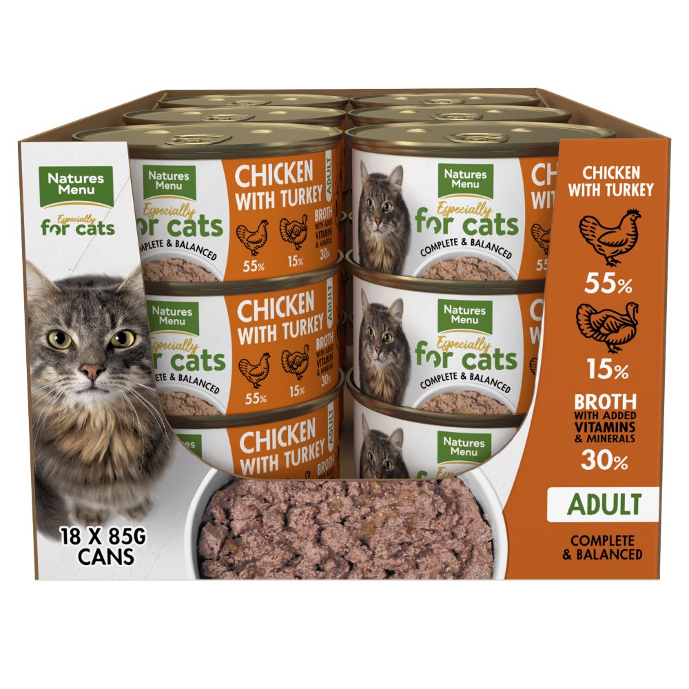 Natures Menu Original Cans Adult - Chicken with Turkey - 18 x 85g