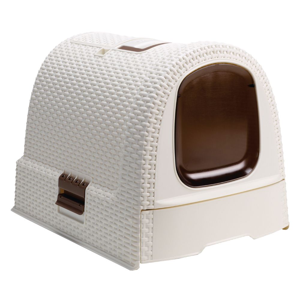 Eco-Friendly Curver Cat Litter Tray - Mocha