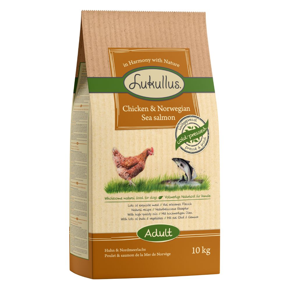 Lukullus Dog Food Chicken & Norwegian Sea Salmon - Economy Pack: 2 x 10kg