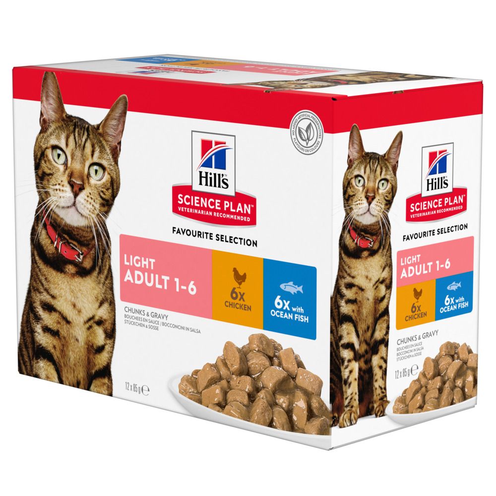 Hill's Science Plan Adult Light Pouches - Chicken (48 x 85g)