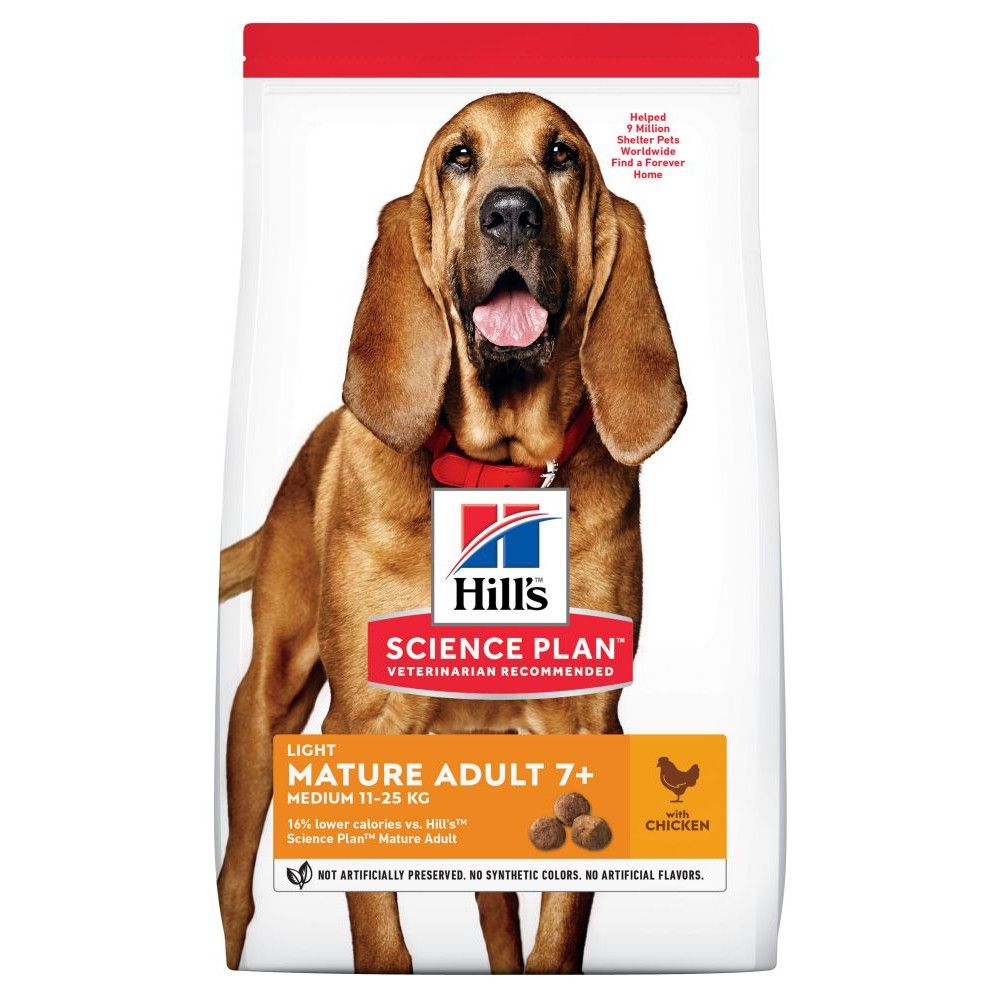Hill's Science Plan Mature Adult 7+ Light Medium with Chicken - Economy Pack: 2 x 14kg