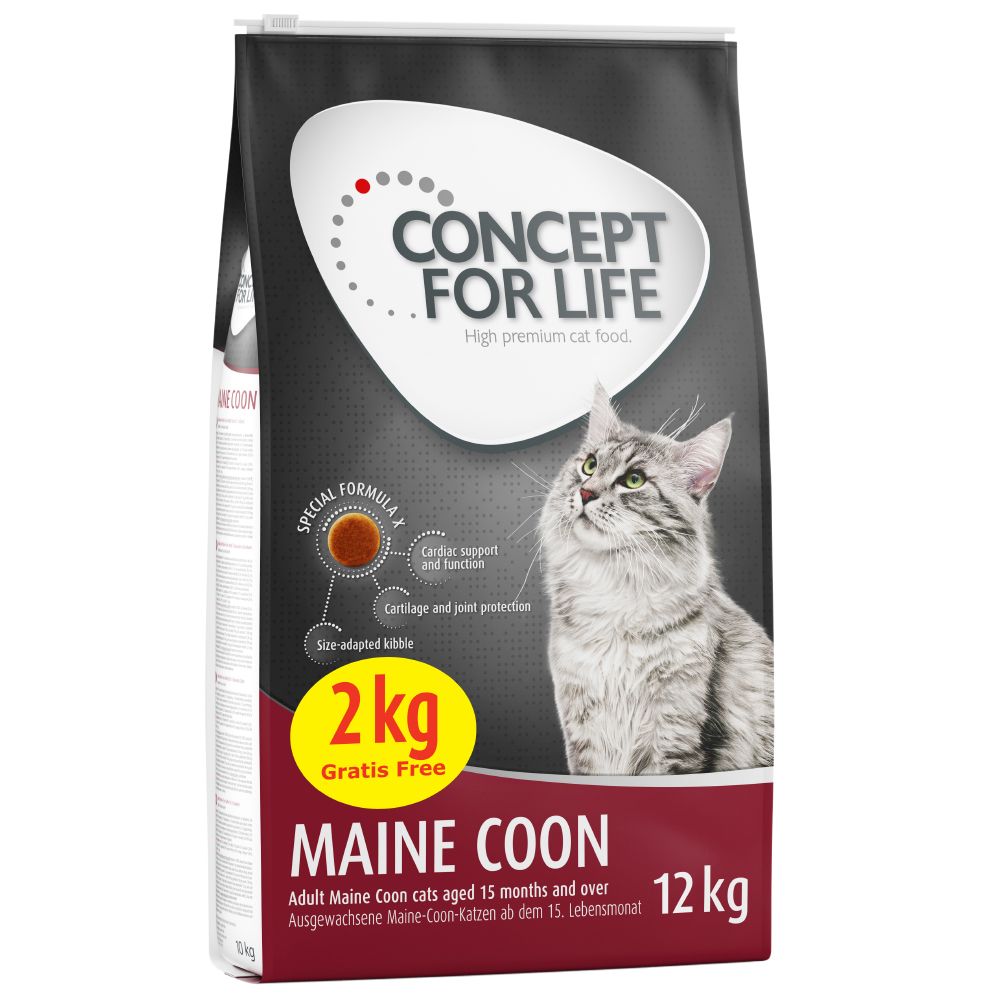 Concept for Life Dry Cat Food Bonus Bags - 10kg + 2kg Extra Free!* - Kitten (12kg)