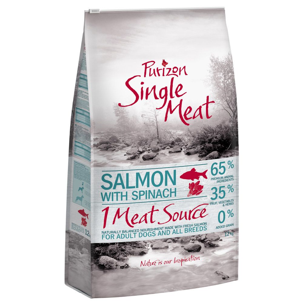 Purizon Single Meat Adult Economy Packs 2 x 12kg - Duck with Apple