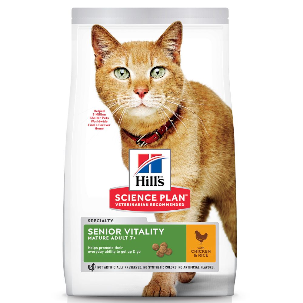 Hill's Science Plan Mature Adult Senior Vitality with Chicken & Rice - 1.5kg