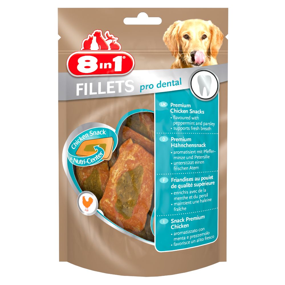 8in1 Fillets Pro Dental - Small - Saver Pack: 3 x 80g