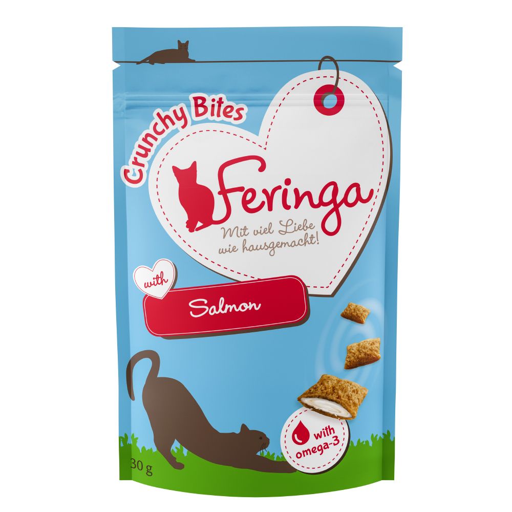 Feringa Crunchy Bites Salmon - Saver Pack: 3 x 30g