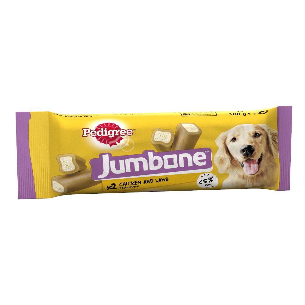 Pedigree Jumbone Medium - Chicken & Lamb - Saver Pack: 12 x 180g (24 Snacks)
