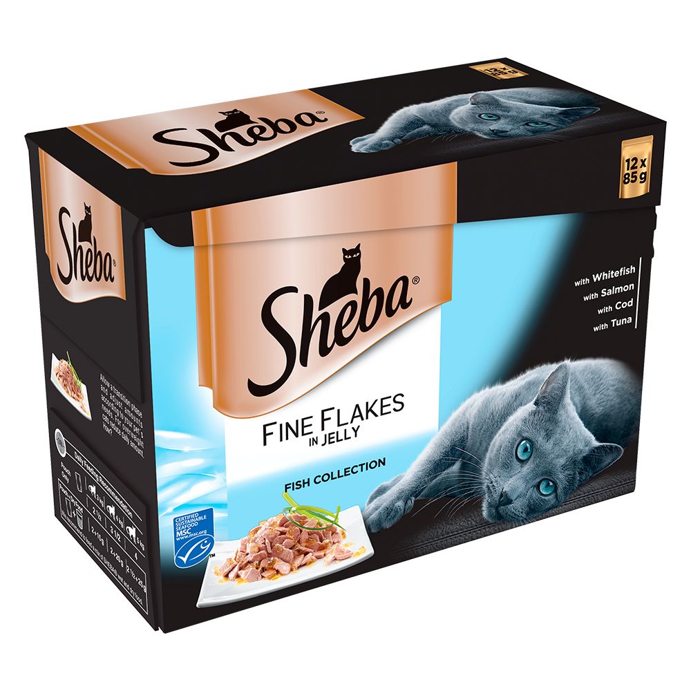 Sheba Pouches Select Slices Saver Pack 96 x 85g - Fish Collection in Gravy