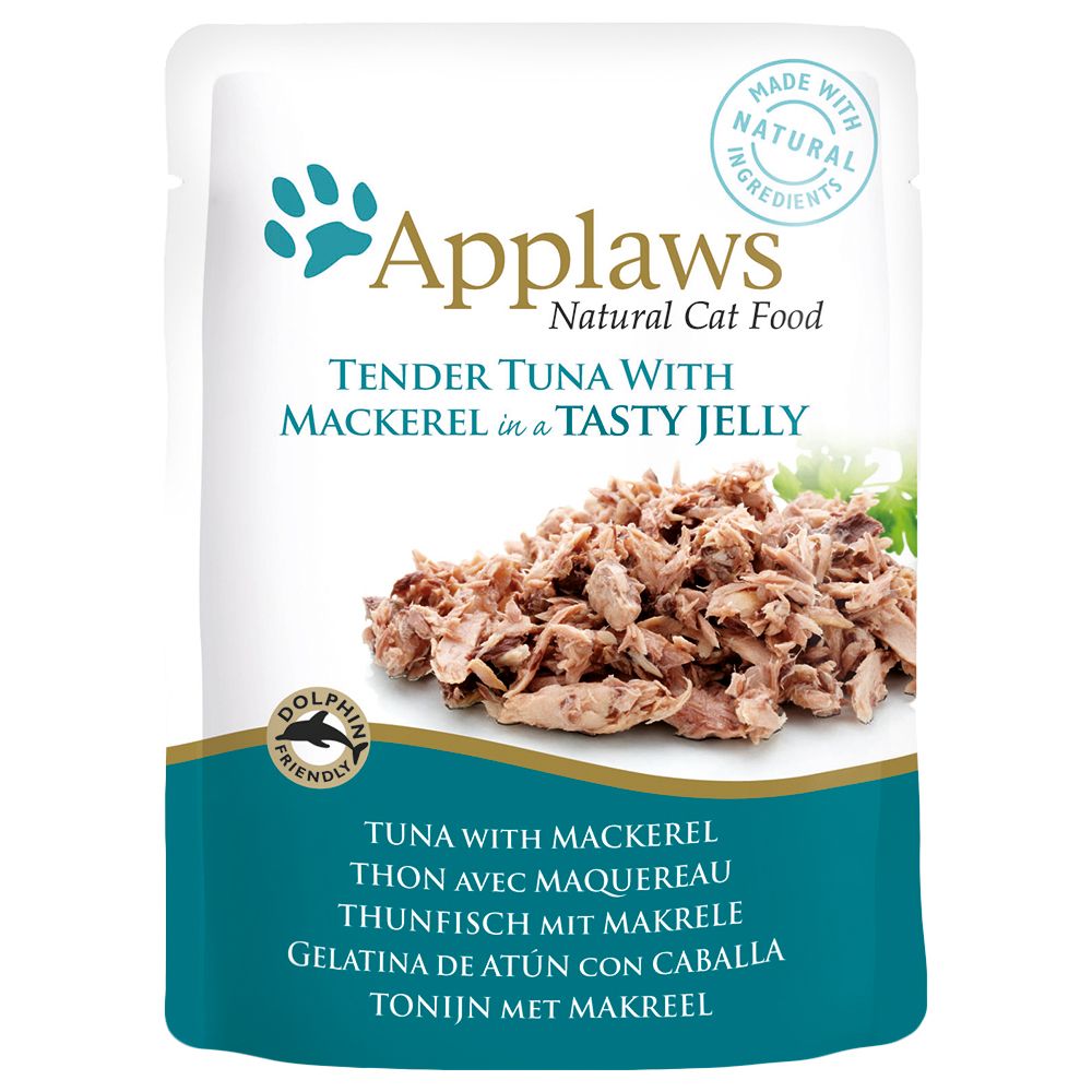 Applaws Pouches Cat Food in Jelly 16 x 70g - Tuna with Salmon