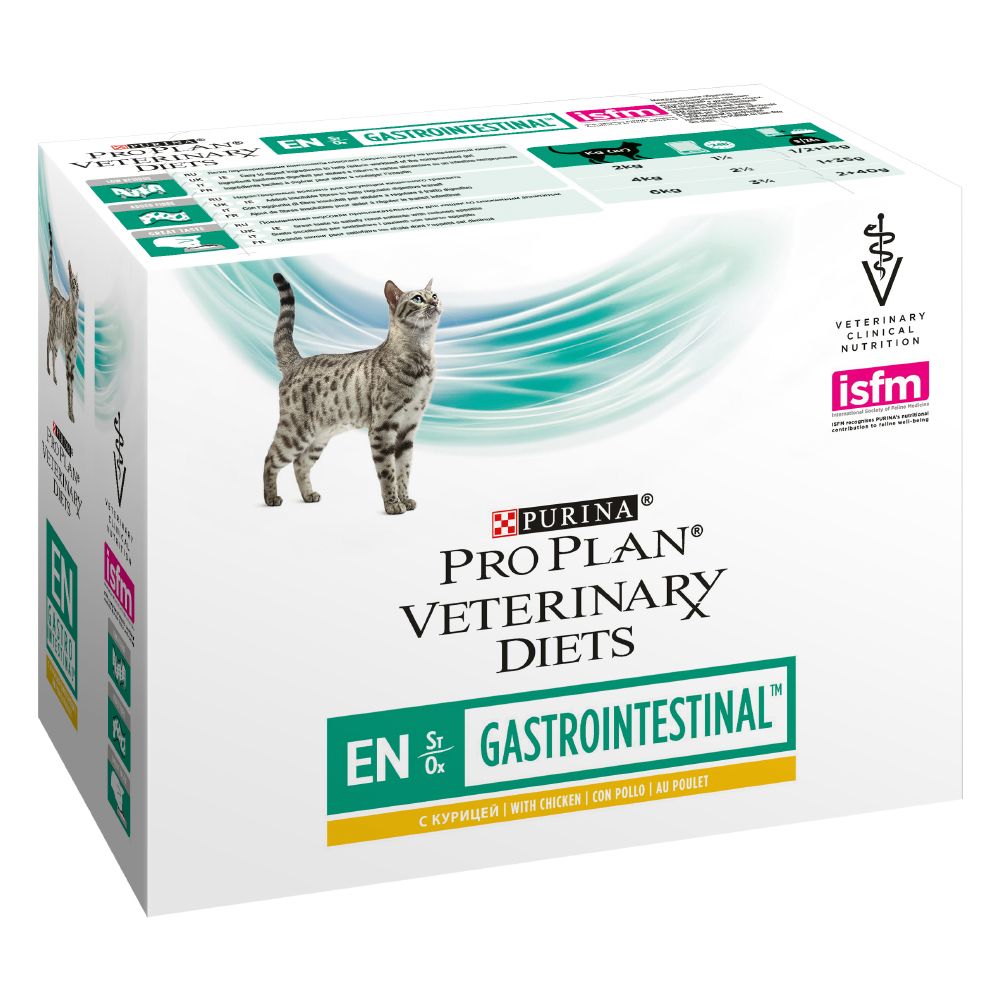 Purina Pro Plan Veterinary Diets Feline EN Gastrointestinal - Chicken - 10 x 85g