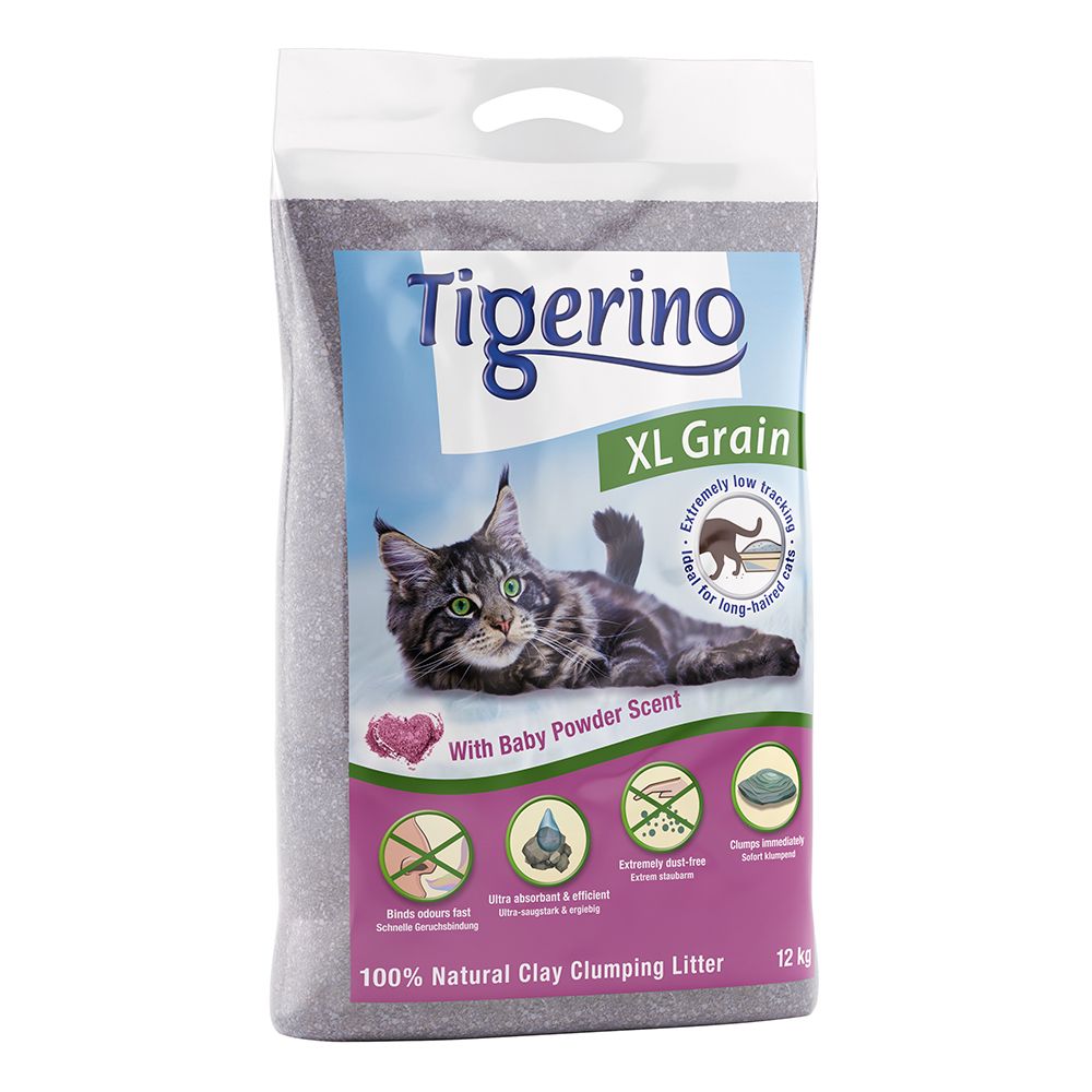 Tigerino XL Grain - Baby Powder - Economy Pack: 2 x 12kg