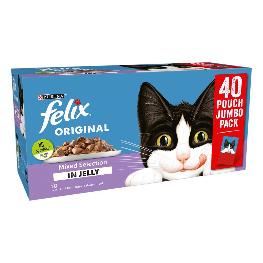 Felix Pouches in Jelly 40 x 100g - Fish Selection