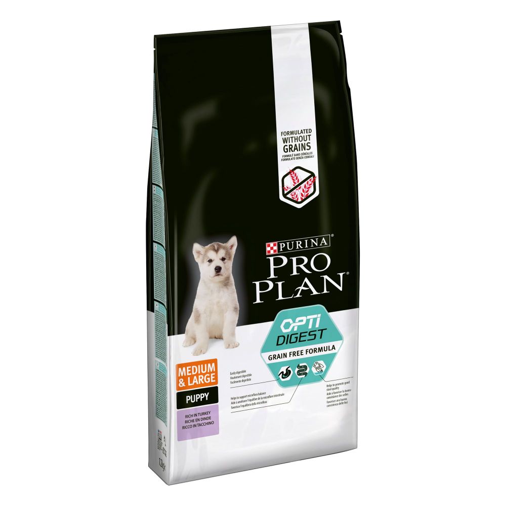 Pro Plan Puppy Medium & Large OptiDigest - Turkey - Economy Pack: 2 x 12kg