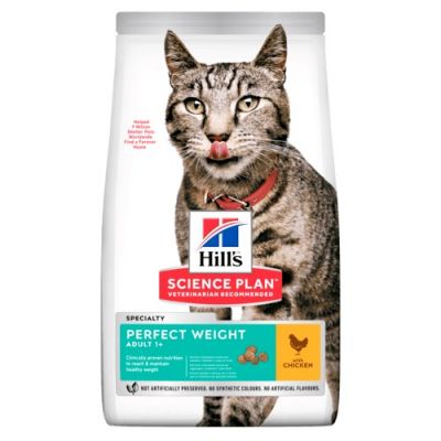 Hill's Science Plan Adult Perfect Weight Chicken - Complementary: 12x85g Adult Perfect Weight Chicken & Salmon