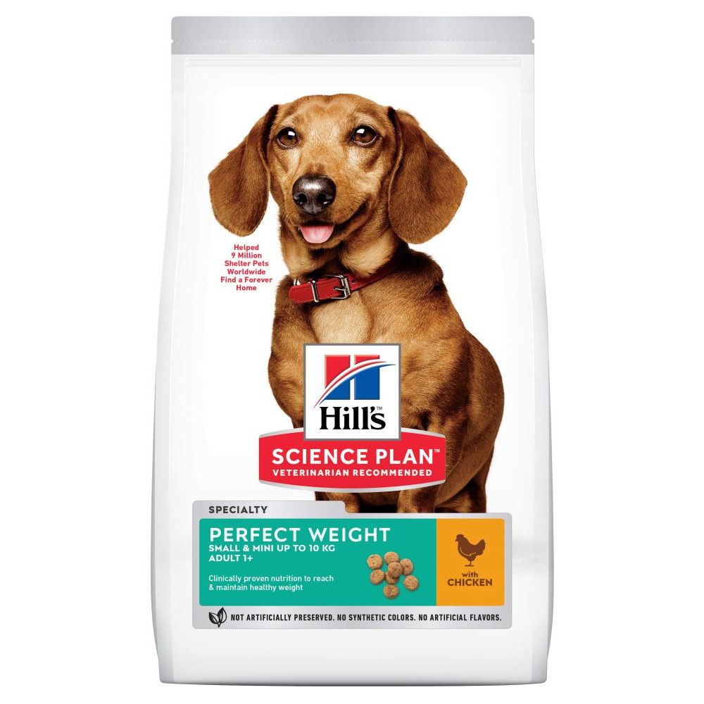 Hill's Science Plan Adult 1+ Perfect Weight Small & Mini with Chicken - Economy Pack: 2 x 6kg